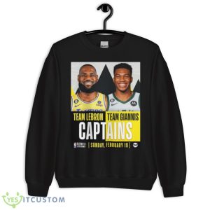 Team Lebron And Team Giannis Captains All Star 2023 Uath Shirt - Unisex Crewneck Sweatshirt