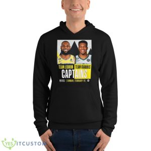 Team Lebron And Team Giannis Captains All Star 2023 Uath Shirt - Unisex Fleece Pullover Hoodie