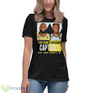 Team Lebron And Team Giannis Captains All Star 2023 Uath Shirt - Women's Relaxed Short Sleeve Jersey Tee