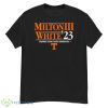 Tennessee Football Milton III White ’23 Shirt Product Photo 1