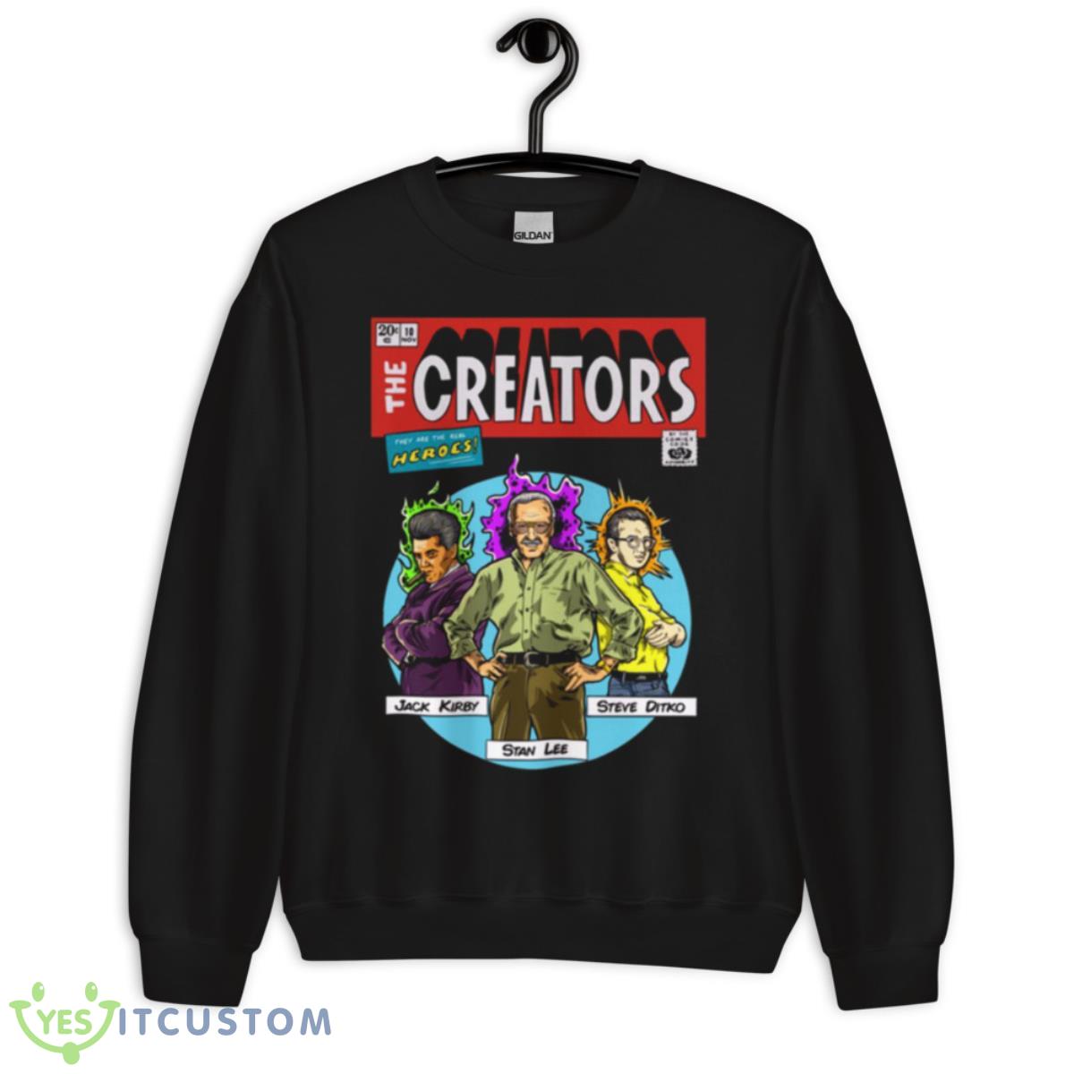 The Creators Jack Kirby Stan Lee Steve Ditko shirt 13 The Creators Jack Kirby Stan Lee Steve Ditko shirt - Unisex Crewneck Sweatshirt