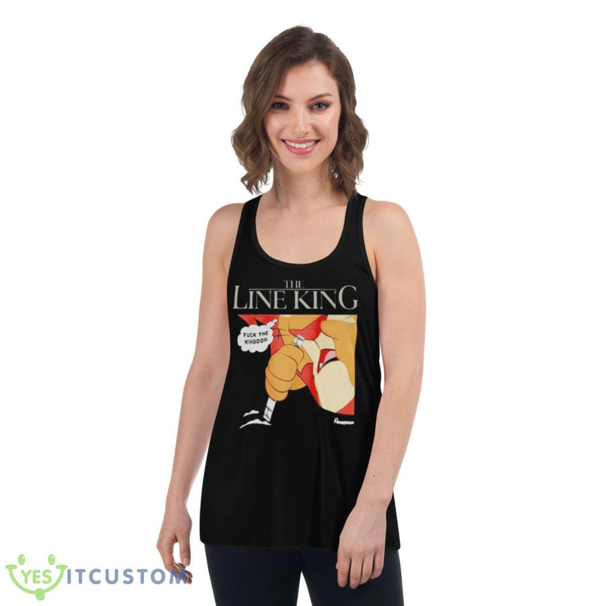 The Line King fuck the kingdom shirt 5 The Line King fuck the kingdom shirt - Women's Flowy Racerback Tank