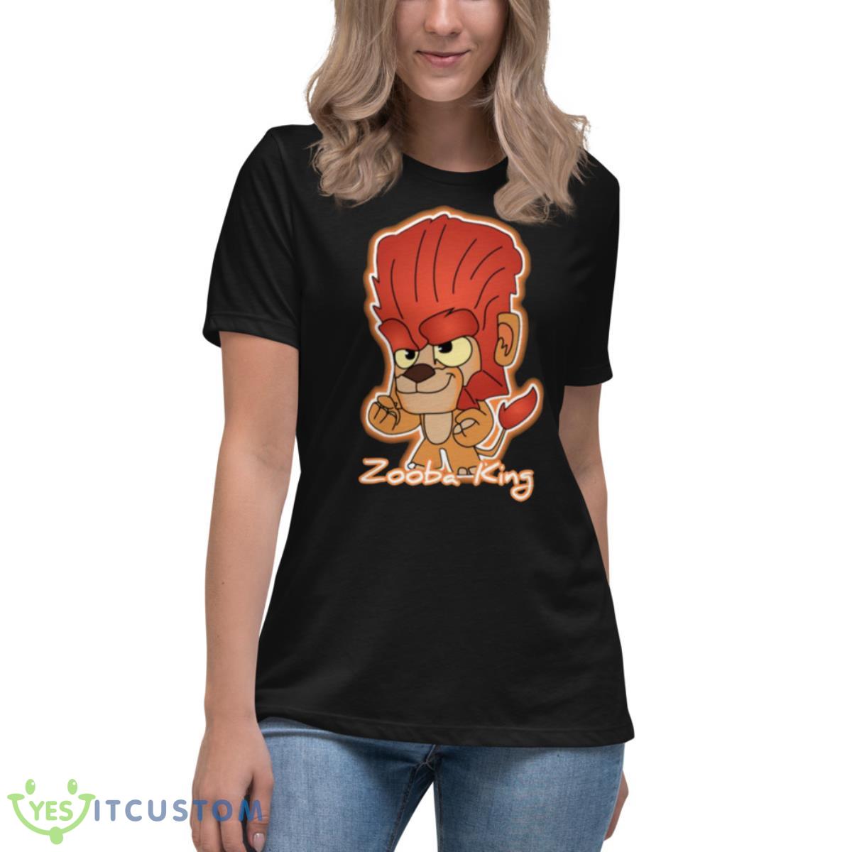The Lion King Zooba King Shirt 6 The Lion King Zooba King Shirt - Women's Relaxed Short Sleeve Jersey Tee