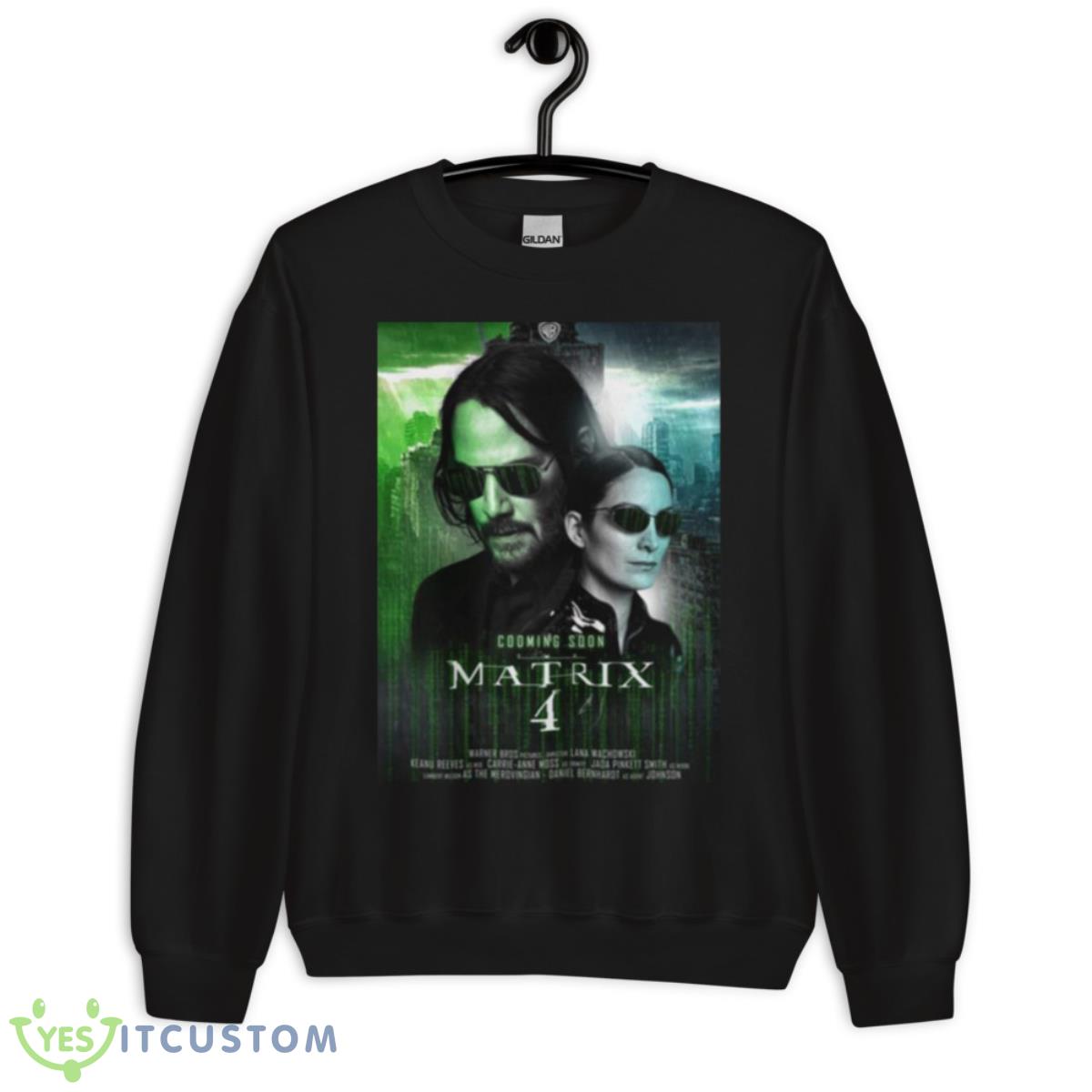 The Matrix 4 Movie 2022 Design shirt 3 The Matrix 4 Movie 2022 Design shirt - Unisex Crewneck Sweatshirt