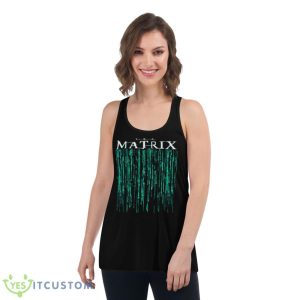 The Matrix Movie Code Logo 4 Resurrections 2021 shirt - Women's Flowy Racerback Tank