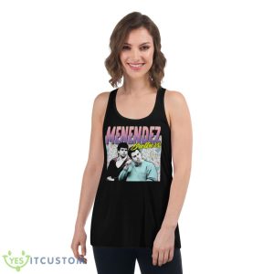 The Menendez Brothers 90s Styled Retro Graphic Design shirt - Women's Flowy Racerback Tank
