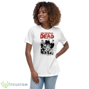 The Walking Dead Horror Zombies Graphic Art Shirt 9 The Walking Dead Horror Zombies Graphic Art Shirt - Women's Relaxed Short Sleeve Jersey Tee