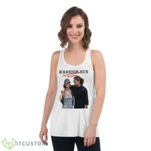 They Can’t Beat Us Bea Not Together Warrior Nun Avatrice shirt 8 They Can’t Beat Us Bea Not Together Warrior Nun Avatrice shirt - Women's Flowy Racerback Tank