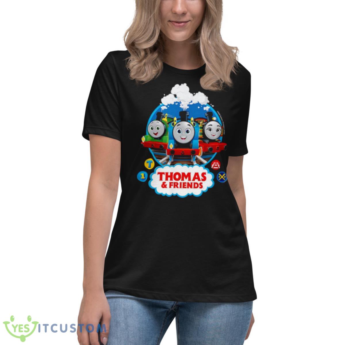 Thomas & Friends Percy Thomas & Nia shirt 6 Thomas & Friends Percy Thomas & Nia shirt - Women's Relaxed Short Sleeve Jersey Tee