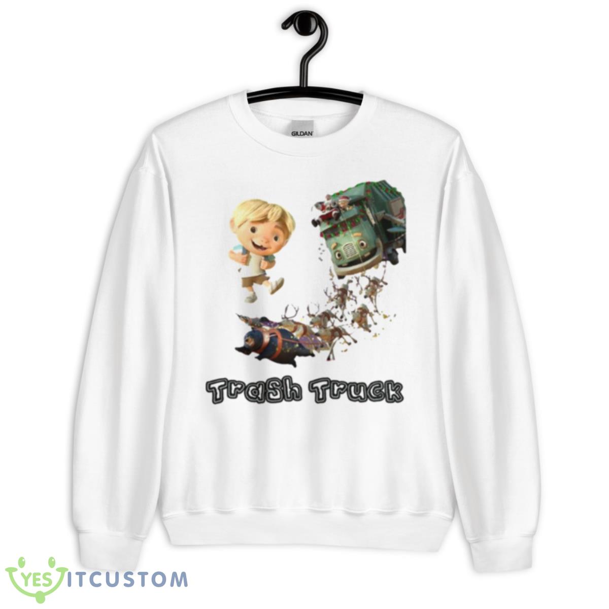 Trash Truck Netflix Holiday Movie Shirt 11 Trash Truck Netflix Holiday Movie Shirt - Unisex Heavy Blend Crewneck Sweatshirt