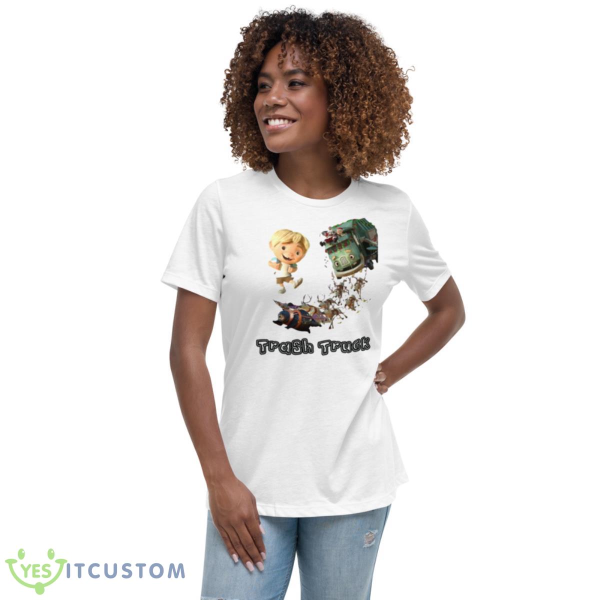 Trash Truck Netflix Holiday Movie Shirt 5 Trash Truck Netflix Holiday Movie Shirt - Women's Relaxed Short Sleeve Jersey Tee