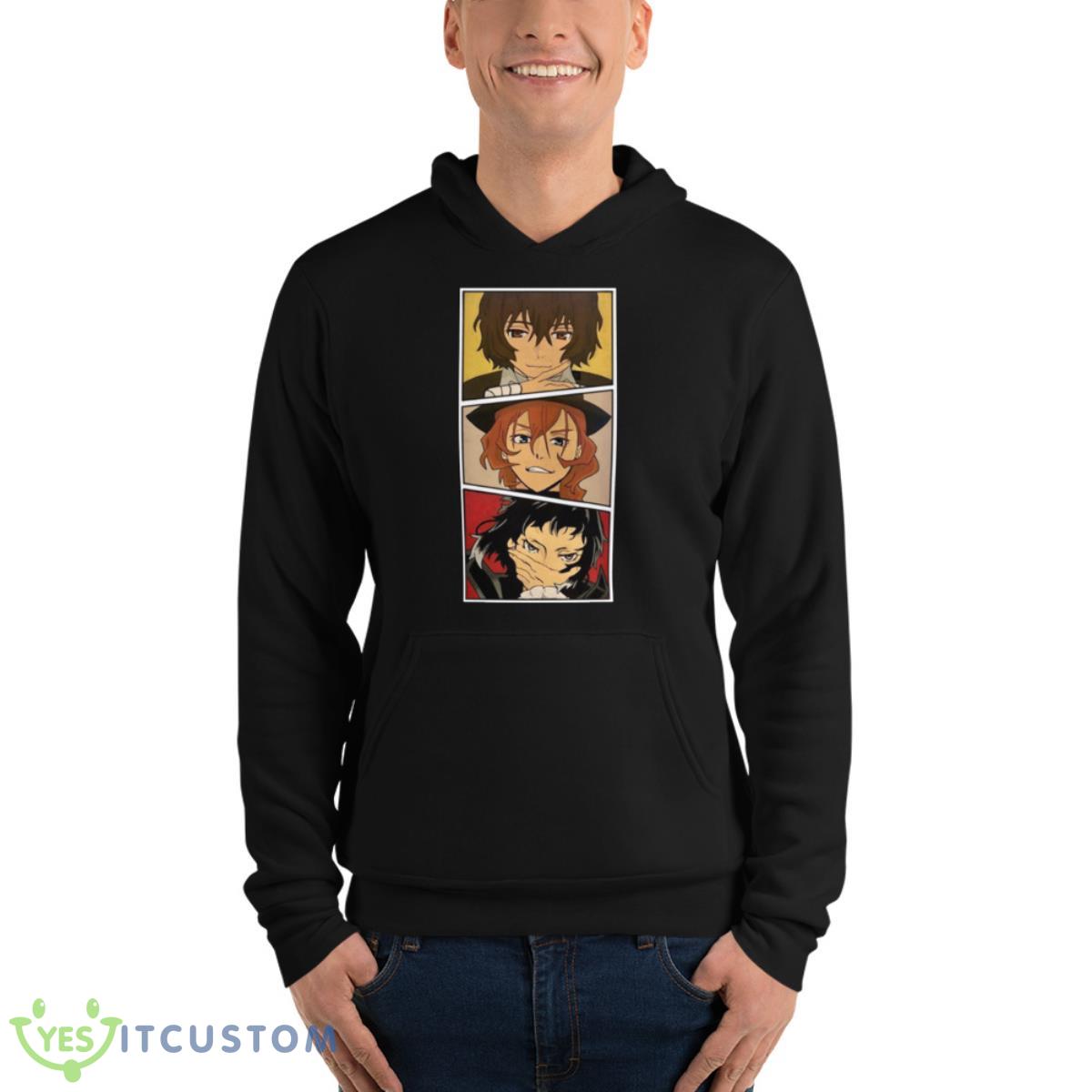 Trio Nakahara Dazai Edgar Bungou Stray Dogs shirt 4 Trio Nakahara Dazai Edgar Bungou Stray Dogs shirt - Unisex Fleece Pullover Hoodie