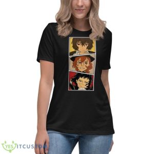 Trio Nakahara Dazai Edgar Bungou Stray Dogs shirt 11 Trio Nakahara Dazai Edgar Bungou Stray Dogs shirt - Women's Relaxed Short Sleeve Jersey Tee