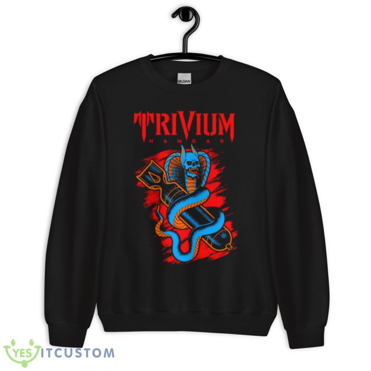 Trivium Hangar Cobra Bomb Shirt 3 Trivium Hangar Cobra Bomb Shirt - Unisex Crewneck Sweatshirt