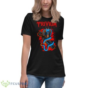 Trivium Hangar Cobra Bomb Shirt 11 Trivium Hangar Cobra Bomb Shirt - Women's Relaxed Short Sleeve Jersey Tee