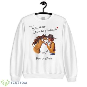 Tu es mon coin de paradis bisou and amelie shirt - Unisex Heavy Blend Crewneck Sweatshirt