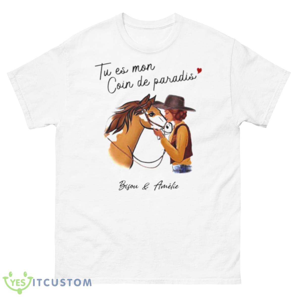 Tu es mon coin de paradis bisou and amelie shirt 10 Tu es mon coin de paradis bisou and amelie shirt - 500 Men’s Classic Tee Gildan