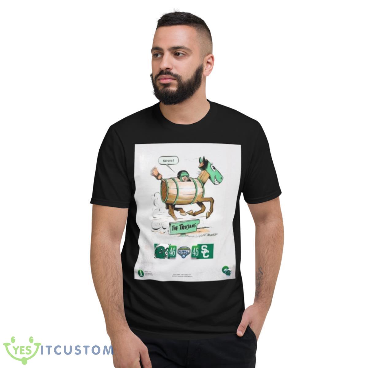 Tulane green wave cotton bowl the trojans 46 45 shirt 2 Tulane green wave cotton bowl the trojans 46 45 shirt - Short Sleeve T-Shirt