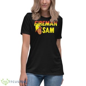 Typologo Cartoon Fireman Sam Shirt - Women's Relaxed Short Sleeve Jersey Tee