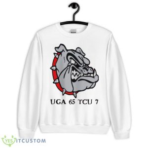 UGA 65 TCU 7 Bulldogs shirt - Unisex Heavy Blend Crewneck Sweatshirt