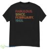 Vintage Fabulous Since February 1965 Retro 58th Birthday Shirt - G500 Men’s Classic T-Shirt