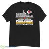 2023 Official Kansas City Chiefs 2022 AFC West Division Champions Players Name Skyline Men’s Shirt - G500 Men’s Classic T-Shirt