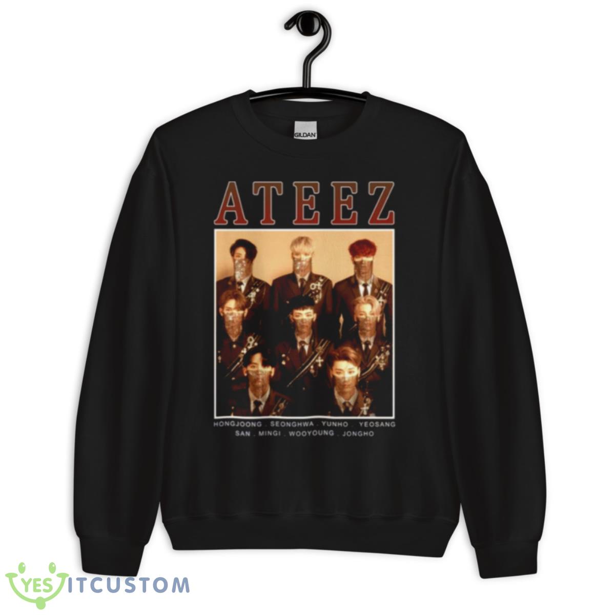 Ateez Vintage Retro Band Style 90s Wonderland Shirt 3 Ateez Vintage Retro Band Style 90s Wonderland Shirt - Unisex Crewneck Sweatshirt