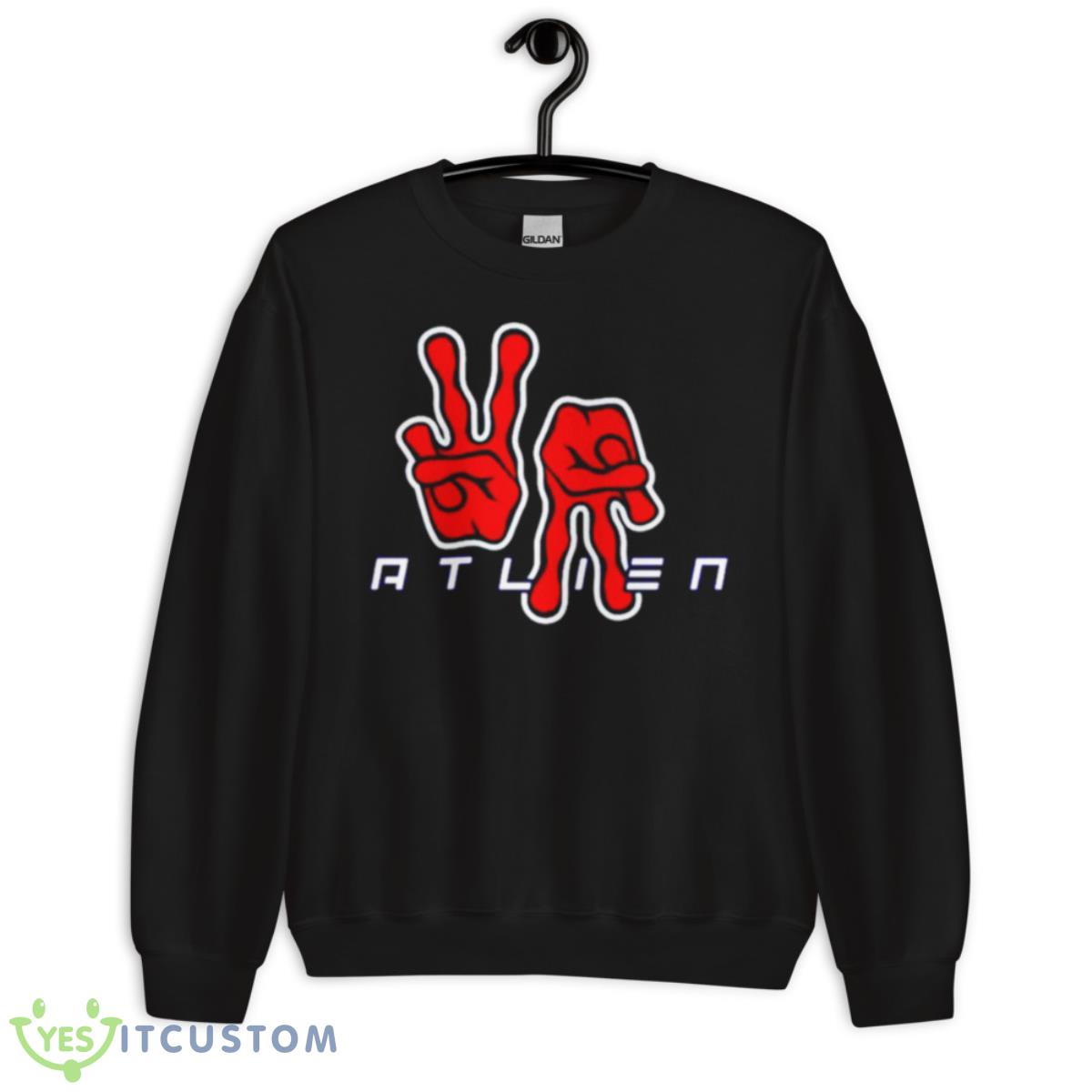 Atlien Up Down Shirt 3 Atlien Up Down Shirt - Unisex Crewneck Sweatshirt