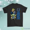 Baby Yoda And Groot Hug Indianapolis Colts Shirt Product Photo 1