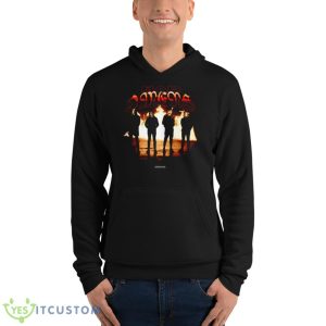 Bad Omens Band Face In The Flames Shirt - Unisex Fleece Pullover Hoodie