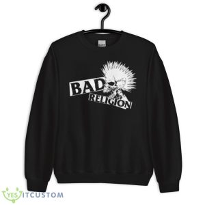 Bad Religion Mohawk Skull Shirt - Unisex Crewneck Sweatshirt