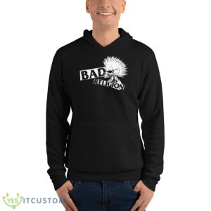 Bad Religion Mohawk Skull Shirt - Unisex Fleece Pullover Hoodie
