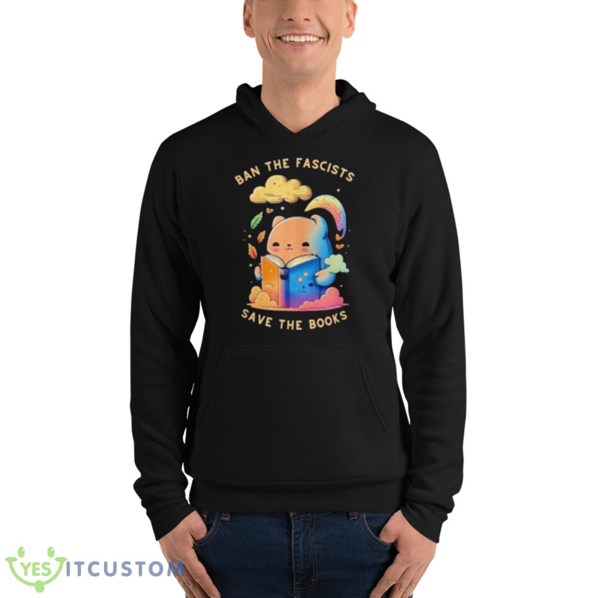 Ban The Fascists Save The Books Stand Against Fascism Vintage Shirt 4 Ban The Fascists Save The Books Stand Against Fascism Vintage Shirt - Unisex Fleece Pullover Hoodie