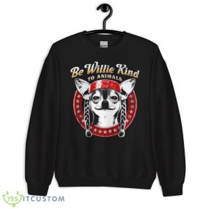Be Willie Kind To Animals Youth Willie Nelson Shirt - Unisex Crewneck Sweatshirt