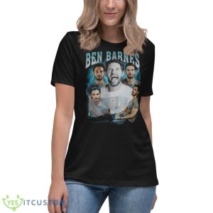 Ben Barnes Vintage Blue Green Shadow And Bone Shirt - Women's Relaxed Short Sleeve Jersey Tee