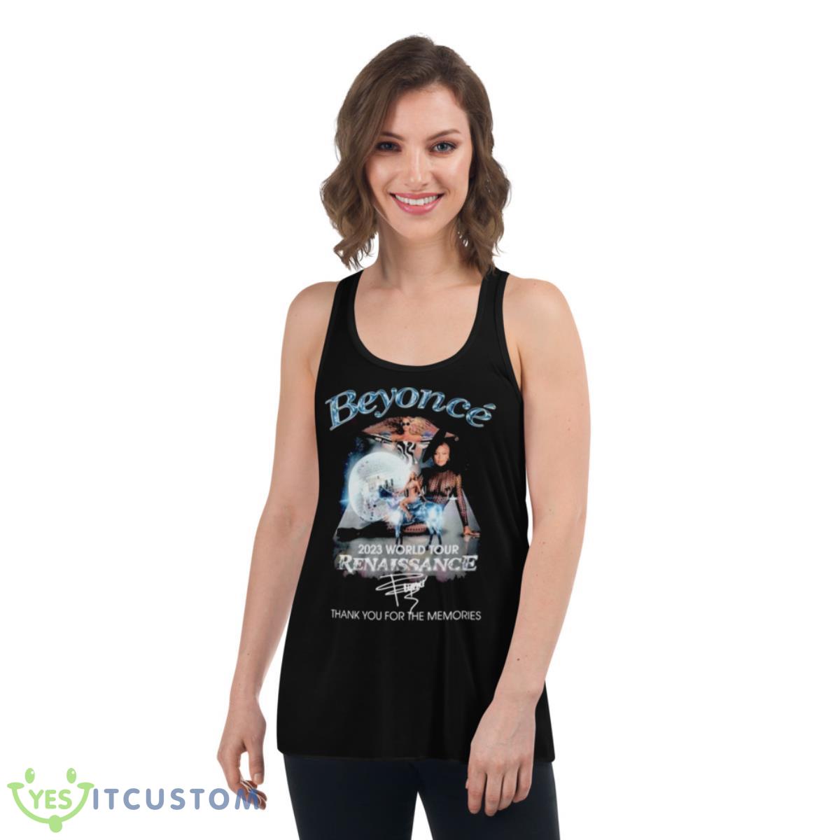 Beyonce 2023 World Tour Renaissance Thank You For The Memories Shirt 5 Beyonce 2023 World Tour Renaissance Thank You For The Memories Shirt - Women's Flowy Racerback Tank
