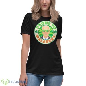 Biden Prone To Malarkey St Patricks Day Shirt - Women's Relaxed Short Sleeve Jersey Tee