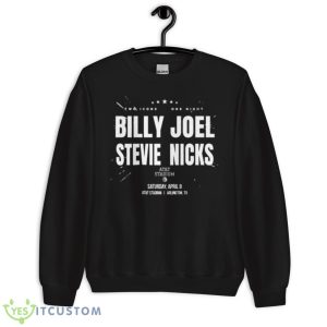 Billy Joel And Stevie Nicks Stadium Two Icons One Night Tour 2023 Shirt - Unisex Crewneck Sweatshirt