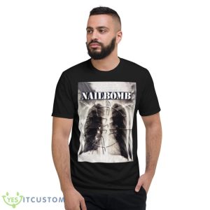 Black And White Lung Nailbomb Shirt - Short Sleeve T-Shirt