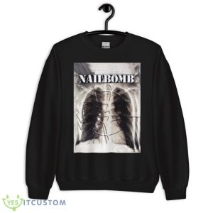 Black And White Lung Nailbomb Shirt - Unisex Crewneck Sweatshirt
