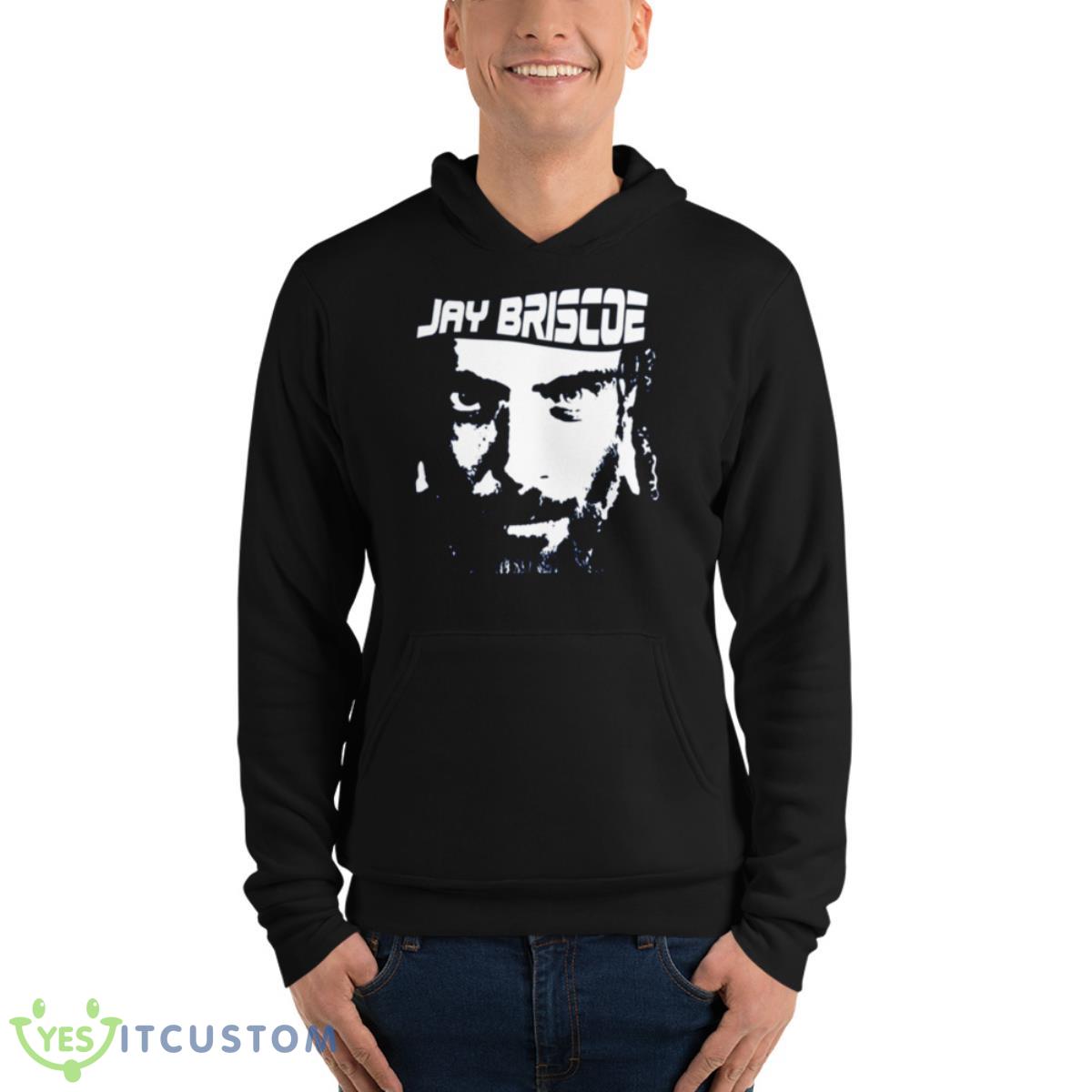 Black And White Portrait Jay Briscoe Shirt 4 Black And White Portrait Jay Briscoe Shirt - Unisex Fleece Pullover Hoodie