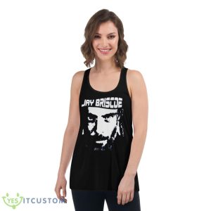 Black And White Portrait Jay Briscoe Shirt 10 Black And White Portrait Jay Briscoe Shirt - Women's Flowy Racerback Tank