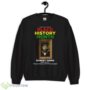 Black History Month Robert Simms First Black Shirt - Unisex Crewneck Sweatshirt
