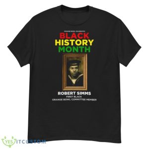 Black History Month Robert Simms First Black Shirt - G500 Men’s Classic T-Shirt