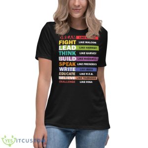 Black Lives Matters - Black Leaders Black History Month Shirt 11 Black Lives Matters - Black Leaders Black History Month Shirt - Women's Relaxed Short Sleeve Jersey Tee
