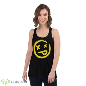 Blink 182 Round Design Band Shirt - Women's Flowy Racerback Tank