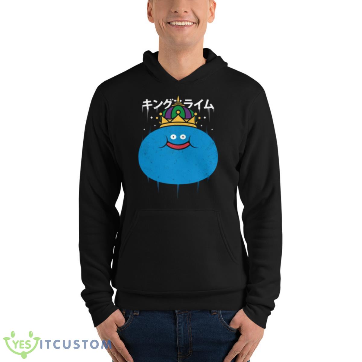 Blue Design Dragon Quest The King Slime Monster Shirt 4 Blue Design Dragon Quest The King Slime Monster Shirt - Unisex Fleece Pullover Hoodie