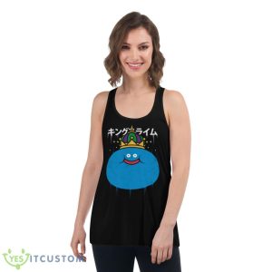 Blue Design Dragon Quest The King Slime Monster Shirt 10 Blue Design Dragon Quest The King Slime Monster Shirt - Women's Flowy Racerback Tank