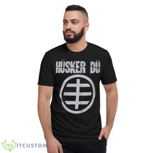 Blue Husker Du Circle Logo Shirt - Short Sleeve T-Shirt