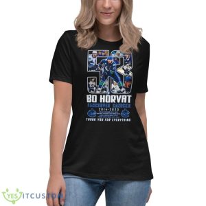 Bo Horvat Vancouver Canucks 2014 – 2023 Thank You For Everything Shirt 11 Bo Horvat Vancouver Canucks 2014 – 2023 Thank You For Everything Shirt - Women's Relaxed Short Sleeve Jersey Tee